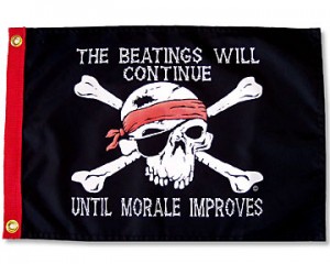 "Beatings Will Continue" Flag