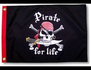 "Pirate for Life" Flag