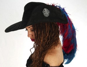 Distressed Cloth Musketeer Hat
