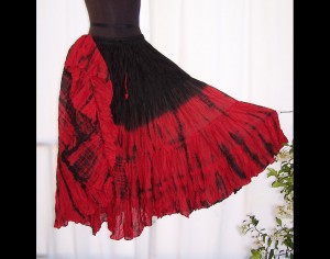 23 Yard Wave Dye Petticoat Skirt
