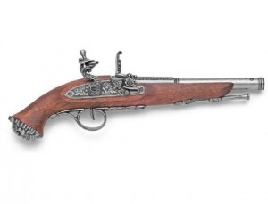 Pirate Skull Butt 18th Century Flintlock Pistol