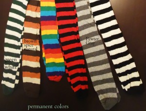 Stripey Socks Permanent Colors