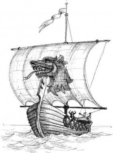 Pirate ship drawing